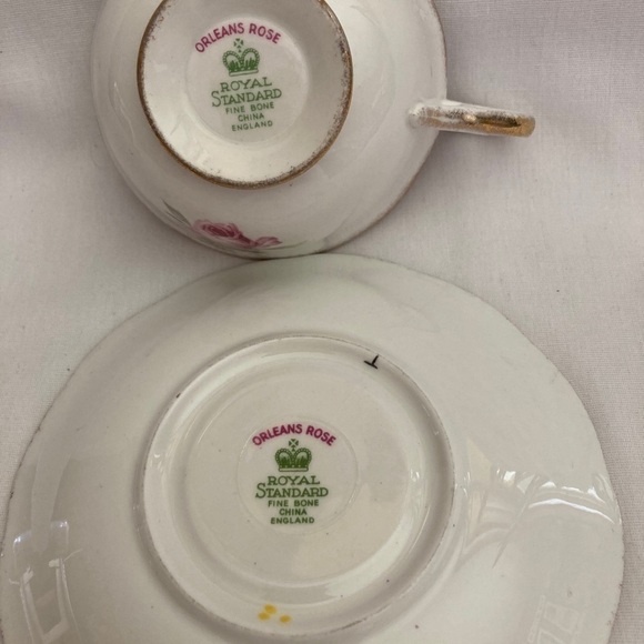 Royal Standard Orleans Rose Cup and Saucer Shabby Chic - Picture 2 of 8